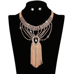 occidental style fashion  earrings necklace lady set  bride