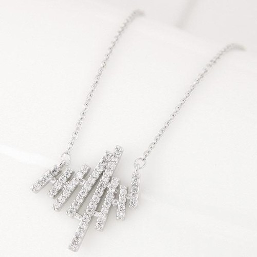 Korean style fashion sweet flash diamond personality necklace