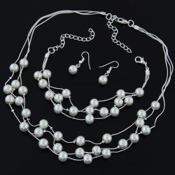 fine Korean style fashion  sweetOL elegant Pearl multilayer concise temperamen..