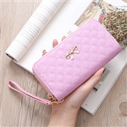 Korean style fashion lady Double coin bag bow bagPU Clutch