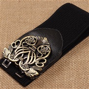 Korean style palace retro carving width belt woman   width beltg