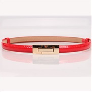 buckle  candy colors leather lady Korean style belt Korean style all-Purpose fashion ornament belt woman style