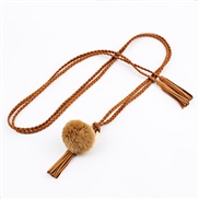 Autumn and Winter new chain lady belt collocation sweater ornament Dress belt weave belt sweet rope