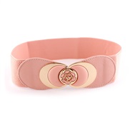 Autumn and Winter  fashion flowers buckle width belt  all-Purpose lady elasticity belt