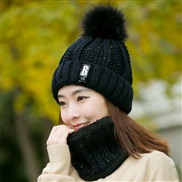 hat velvet woolen velvet Korean style lady Autumn and Winter knitting two