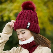 hat velvet woolen velvet Korean style lady Autumn and Winter knitting two