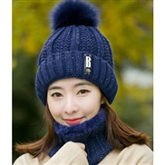 hat velvet woolen velvet Korean style lady Autumn and Winter knitting two