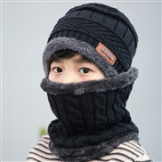 Autumn and Winter new style woolen hat set  Korean style Winter thicken warm knitting child