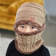 Autumn and Winter new style woolen hat set  Korean style Winter thicken warm knitting child