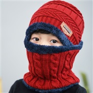 Autumn and Winter new style woolen hat set  Korean style Winter thicken warm knitting child