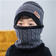 Autumn and Winter new style woolen hat set  Korean style Winter thicken warm knitting child