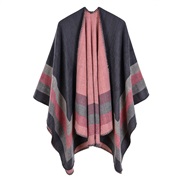 lady four big frame imitate sheep velvet picking Jacquard occidental style shawl catwalk wind