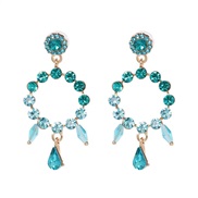 ( blue) diamond earri...