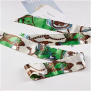 (Mega green)Chiffon belt  lady print cloth belt leisure all-Purpose  belt Dress ornament Girdle