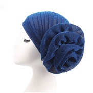 ( sapphire blue ) big flower head  Chemotherapy cap