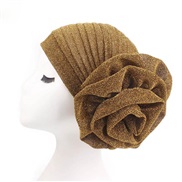 (Gold) big flower head  Chemotherapy cap