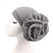 ( Silver) big flower head  Chemotherapy cap