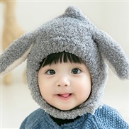 ( gray) woolen Autumn and Winter warm velvet hedging child cartoon animal knitting