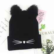 ( black)hat woman Winter Korean style all-Purpose sweet lovely knitting velvet thick warm woolen