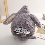 (  gray)Korean style lovely child man woman hedging hat autumn Winter warm knitting