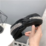 ( black)flash diamond Headband sweet high-end Korea big all-Purpose Korean style Headband woman