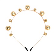 (   Gold)occidental style Pearl eadband fashion gem embed eadband woman more style