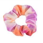 ( orange+purple)occidental style big circle circleins gradual change color velvet fashion rope head woman