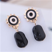 occidental style fashion Metal eyes drop personality ear stud