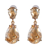 ( Champagne gold)occidental style classic fashion drop earrings earring color glass all-Purpose