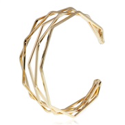 ( Gold)fashion fashion bangle  polishing geometry opening lovers bangle  occidental style