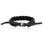 ( black)Alloy gossip samll lion bracelet same style student lovers weave bracelet