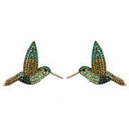 ( green)UR personality ear stud occidental style wind brief earrings arring