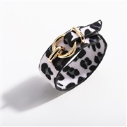 ( leopard printblack and white)trend cortex bangle  snakeskin leopard velvet Imitation leather leather