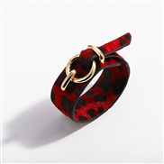 ( leopard print red)trend cortex bangle  snakeskin leopard velvet Imitation leather leather