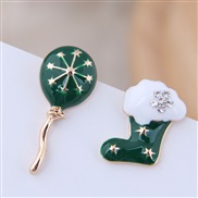 fine  Korean style fashion sweetOL christmas balloon  christmas asymmetry personality ear stud