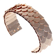 ( Rose Gold)occidental style fashion Metal bangle exaggerating opening bangle