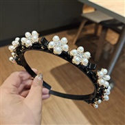 (Pearl  black)Korea eadband  Double layer  high-end hollow eadband