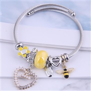 occidental style fashion  Metal all-PurposeDL concise all-Purpose love more elements accessories personality bangle