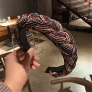 (color color ) occidental style Cloth weave eadband twisted eadband width creative lady head