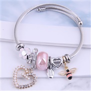 occidental style fashion  Metal all-PurposeDL concise all-Purpose love more elements accessories personality bangle