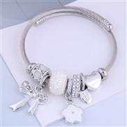 occidental style fashion  Metal all-PurposeDL concise all-Purpose bow flowers accessories personality bangle