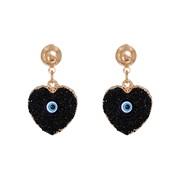 ( black)Korea big Acrylic eyes retro ear stud atmospheric fashion same style earrings woman