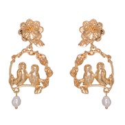 occidental style temperament personality samll earring gold Alloy earrings Earring