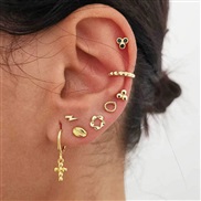 occidental style fashion Metal concise samll ear stud