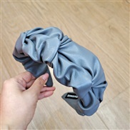 ( gray)occidental style fashion temperament Headband retro pure coloru cortex Headband brief flower style woman