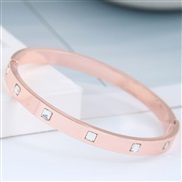 Korean style fashion Metal diamond concise temperament woman personality bangle