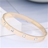 Korean style fashion Metal diamond concise temperament woman personality bangle