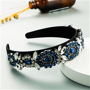 ( blue)occidental style fashiona same style diamond eadband woman super glass diamond temperament eadband