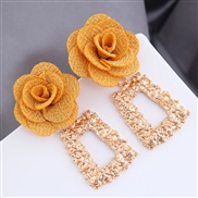 occidental style fashion  all-Purpose Metal geometry Modeling  flowers temperament exaggerating ear stud