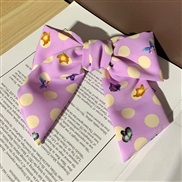 (purple) surface hair clip Korean style big bow Korea brief woman